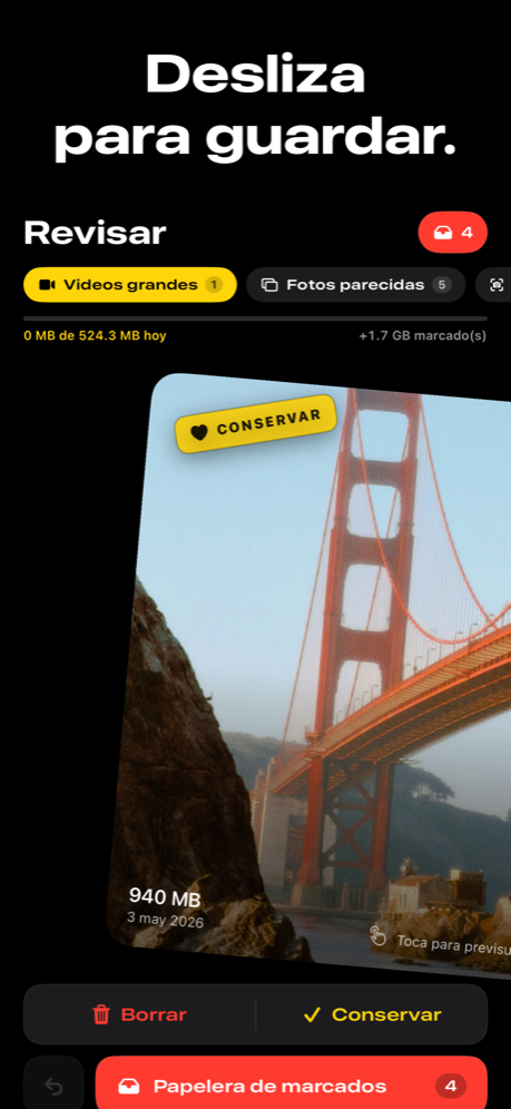 Declutter — fotos conservadas