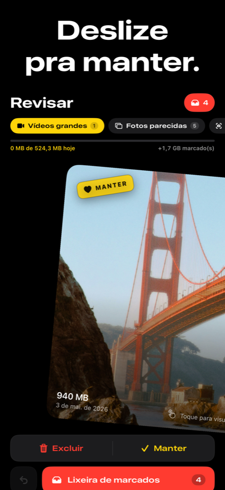 Declutter — fotos mantidas