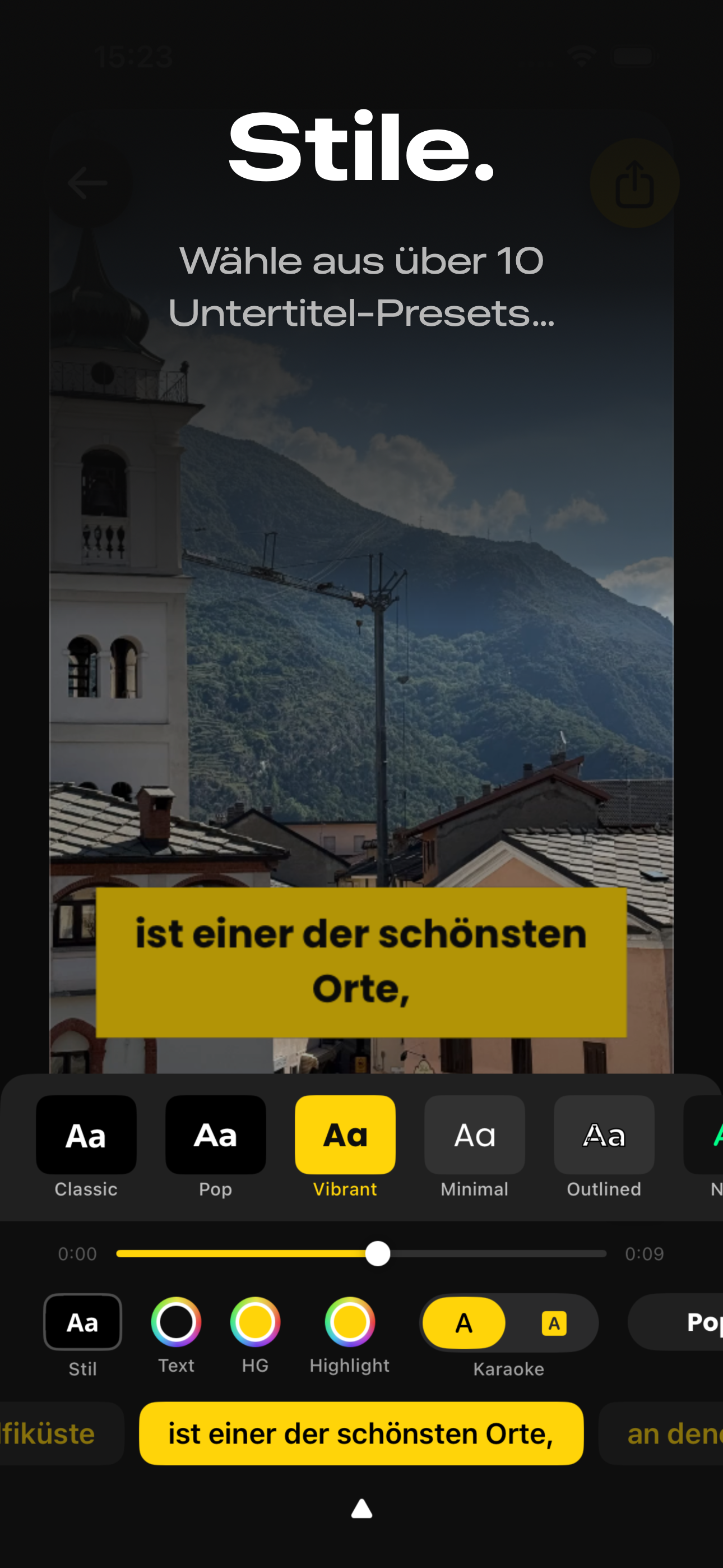 Video Captions — Untertitel-Stile