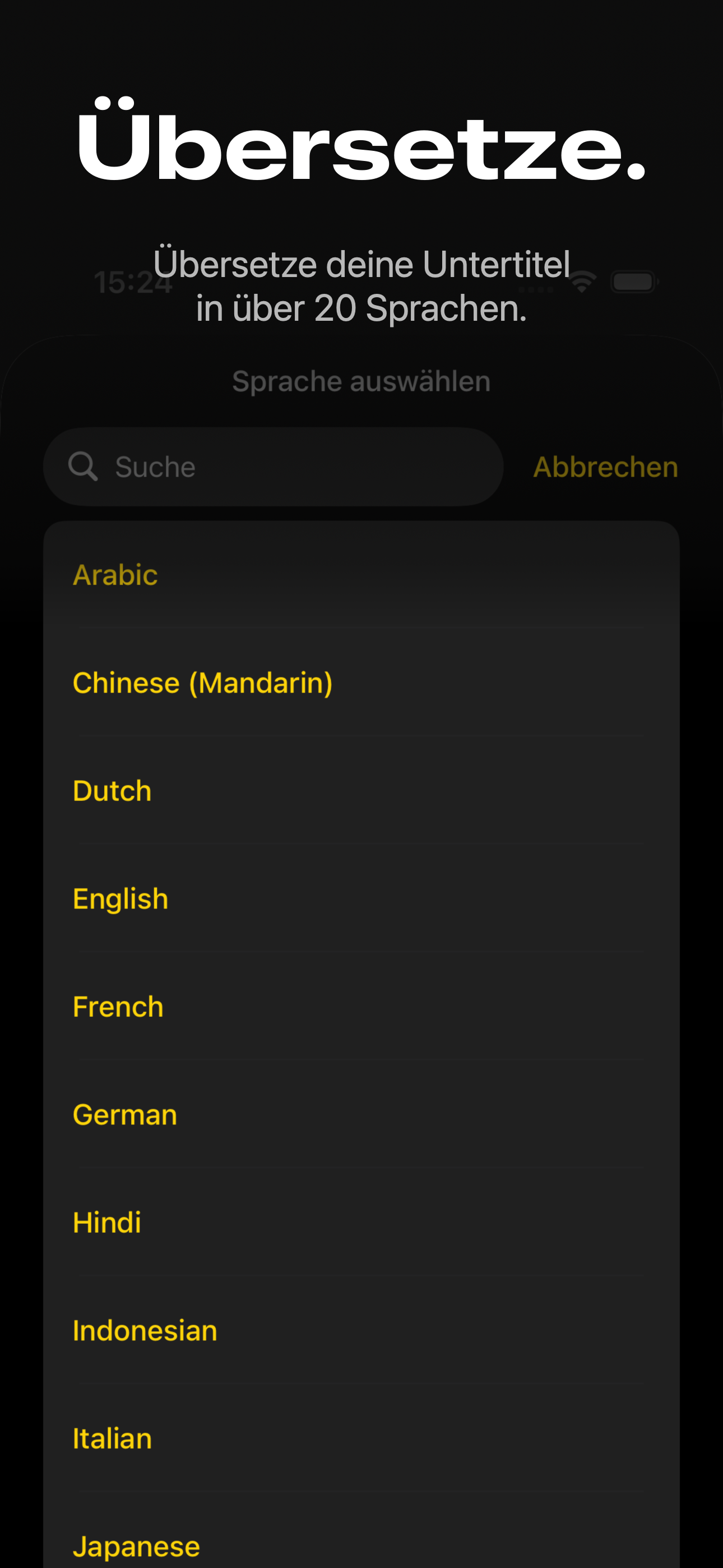 Video Captions — Untertitel uebersetzen
