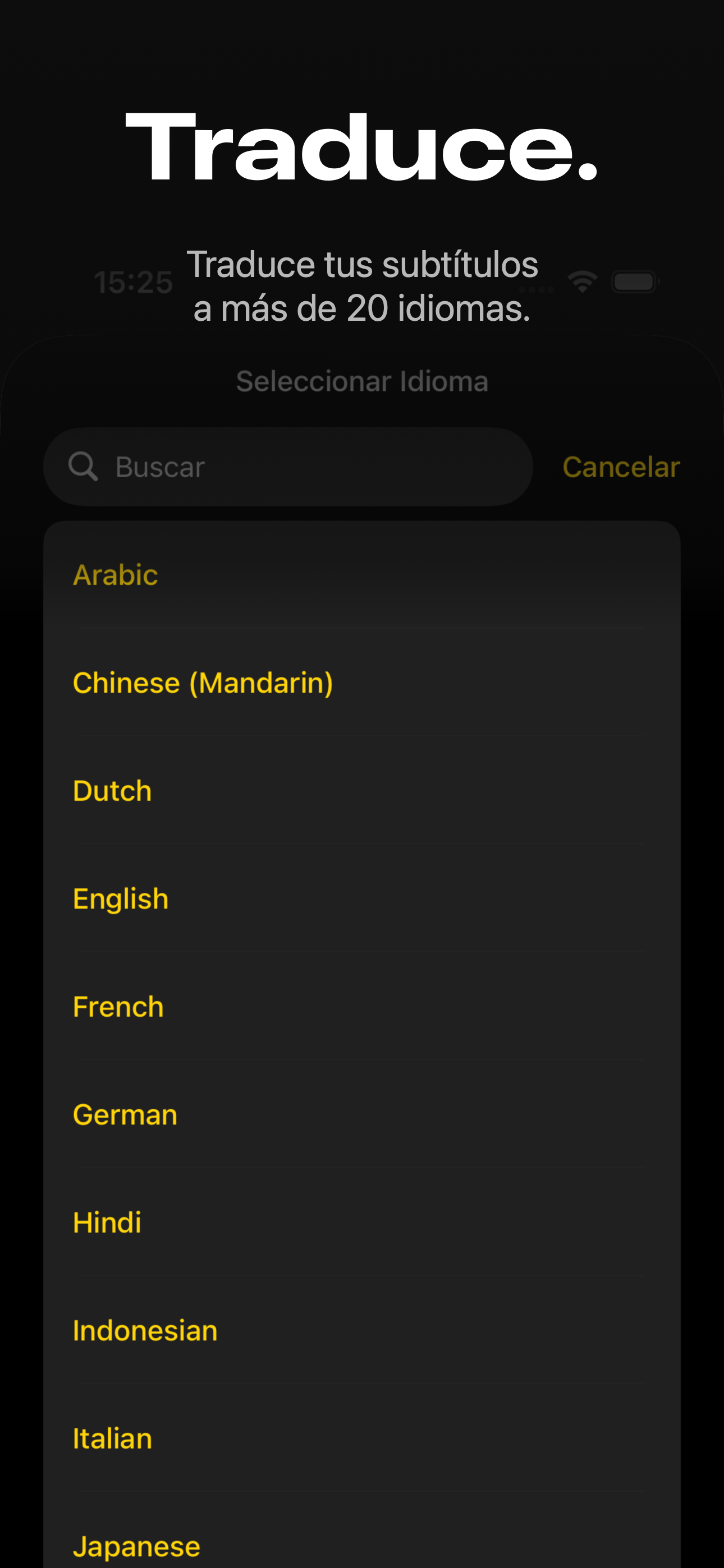 Video Captions — traducir subtitulos