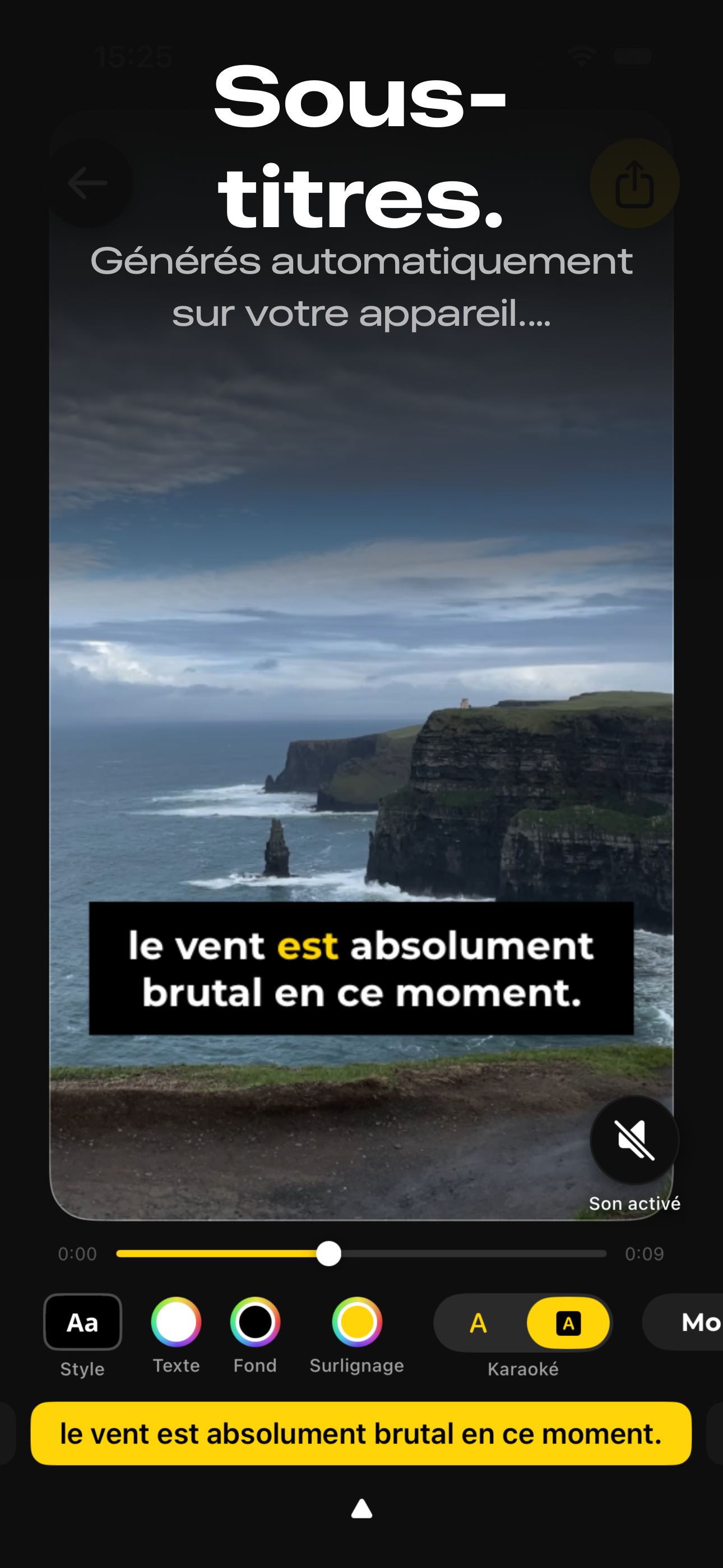 Video Captions — sous-titres generes automatiquement