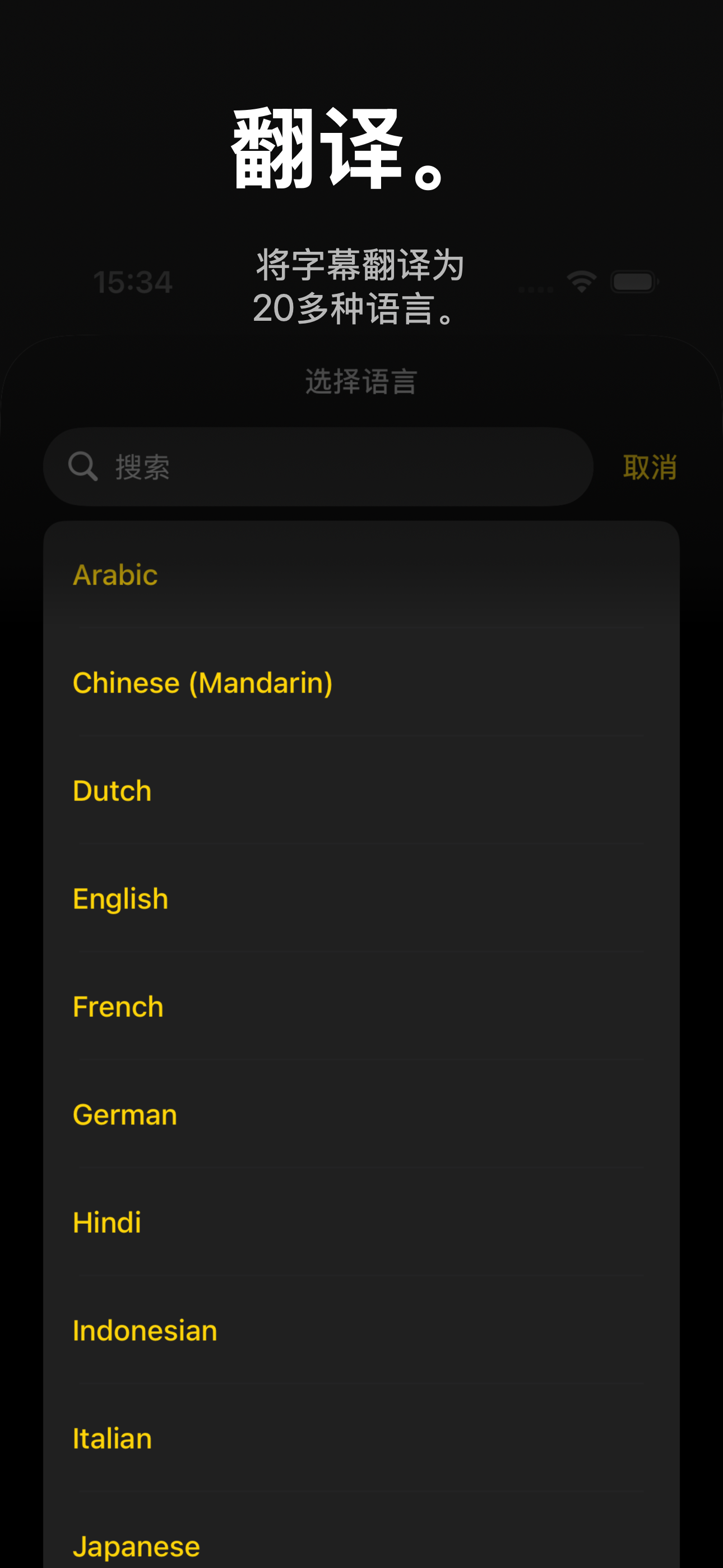 Video Captions — 翻译字幕